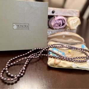 Honora Violet Pearl Necklace